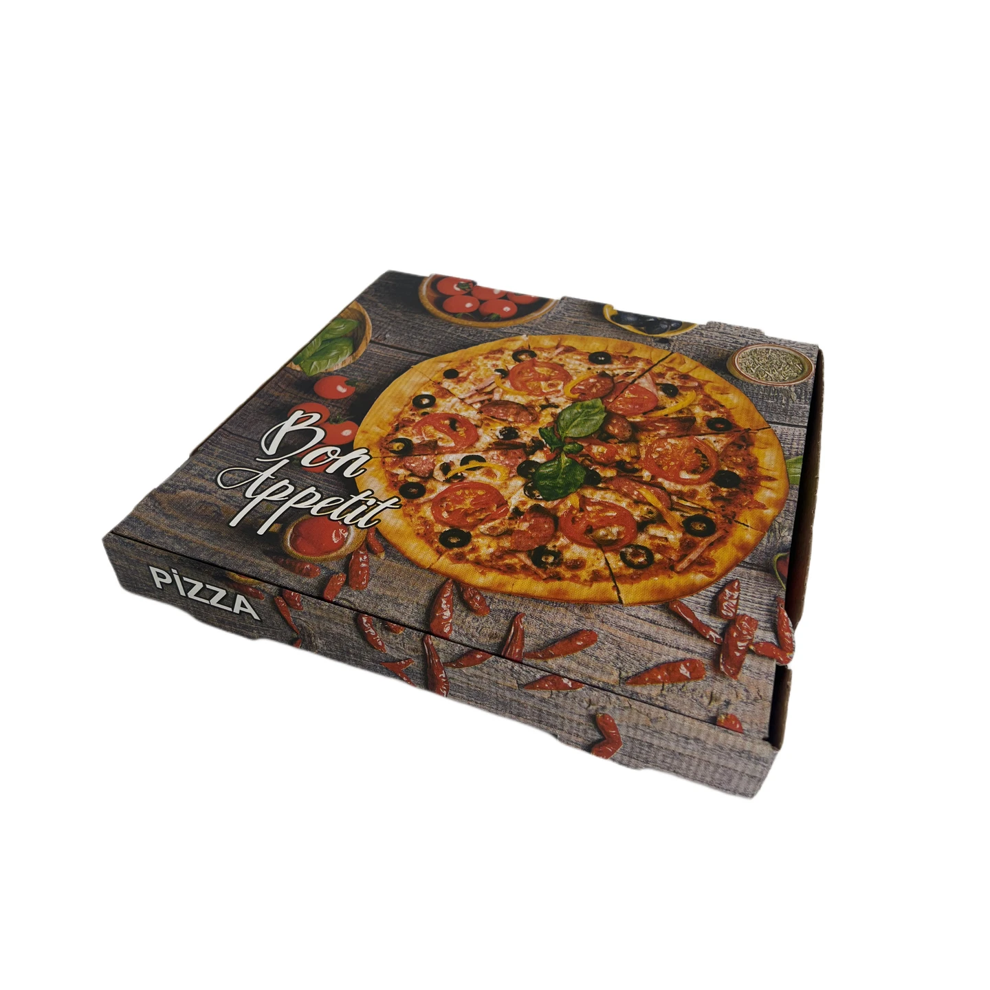 Pizza Box 20x20x4 cm Braun