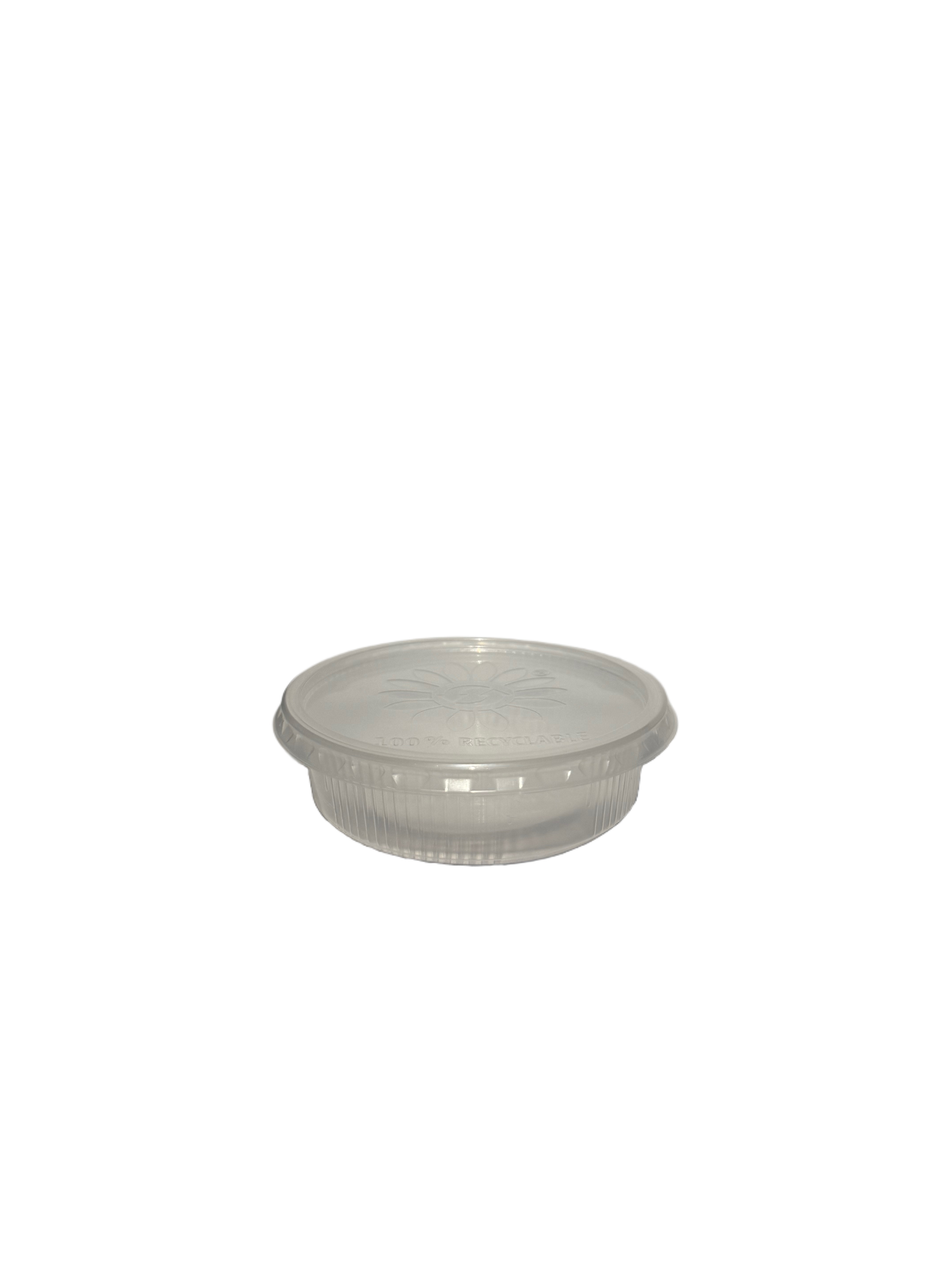 Dressingbecher mit Deckel, PP rund 50 ml