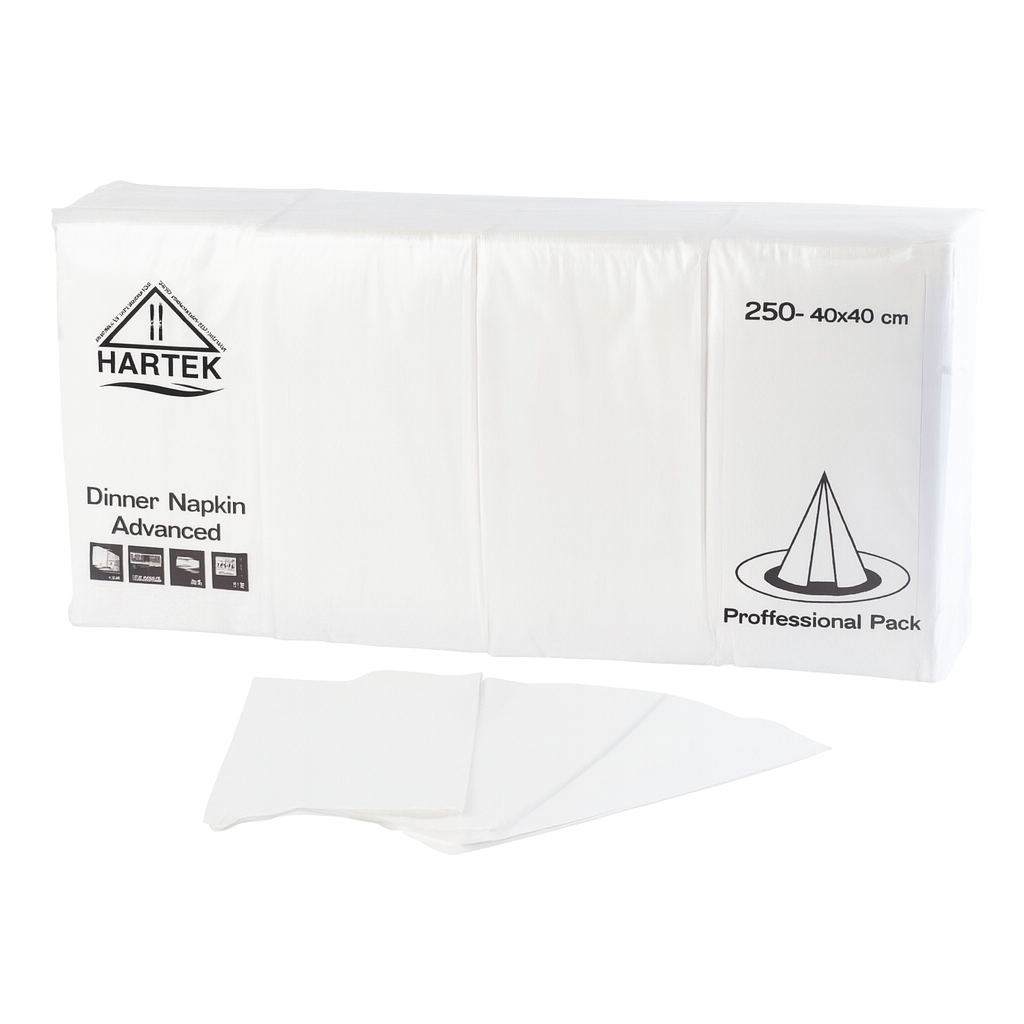 Servietten 40x40 1/8 weiß