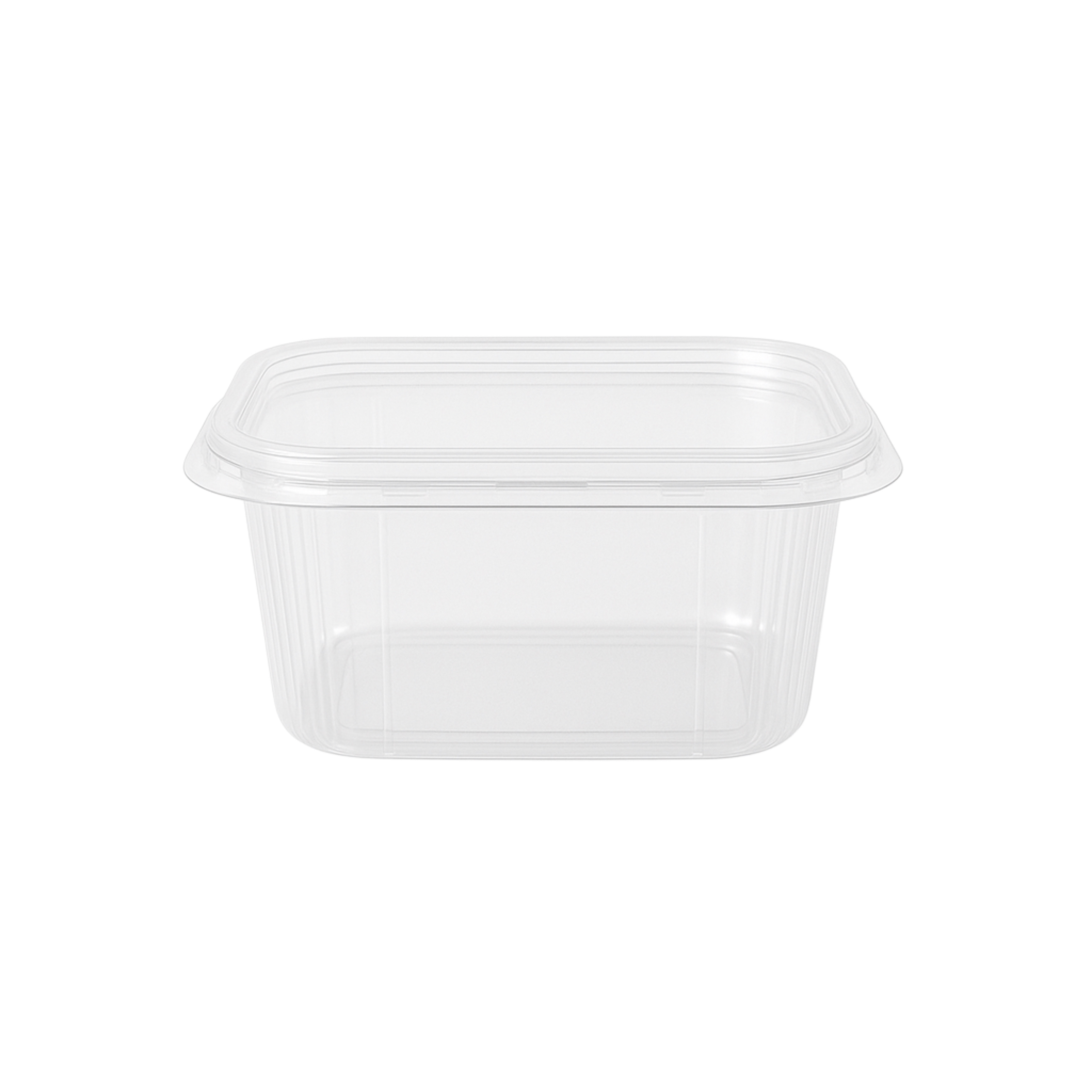 Feinkostbecher 125 ml eckig, Verpackungsbecher mit Deckel PP